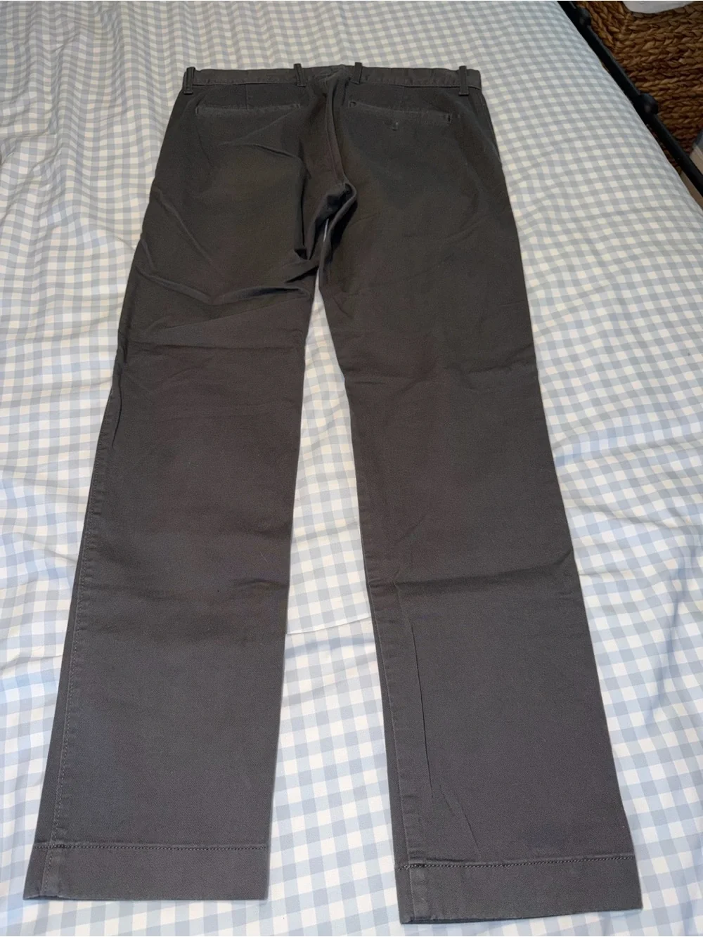 J. Crew Men’s Dark Gray Straight Chino Pants